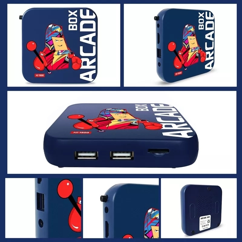 Arcade Box - Game Retrô 33.000 Jogos 4K + 2 Controles e Bolsa de Brind