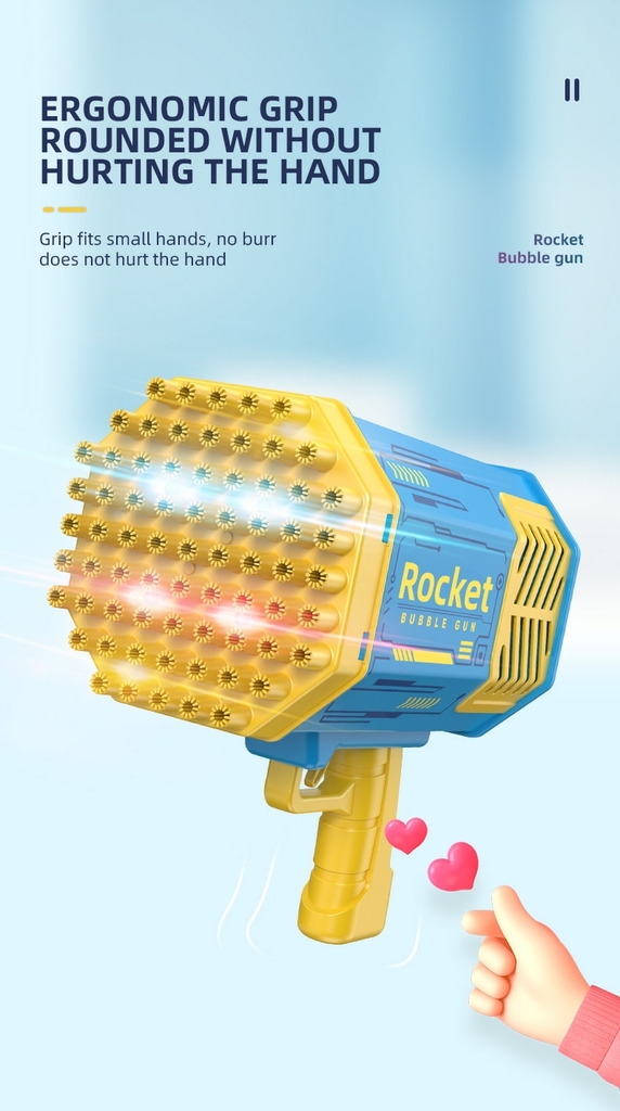 Bubble Gun Rocket 69 Buracos Bolhas de Sabão Metralhadora Forma  Metralhadora Automática Com Brinquedos Leves Para Crianças Pomperos  Presente Dia Das Crianças
