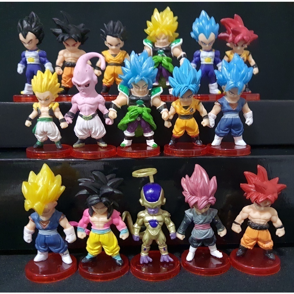 Bandai original dragão bola dxf luta combinação vegeta iv filho goku majin  buu filho goten gohan anime figura modelo brinquedos - AliExpress