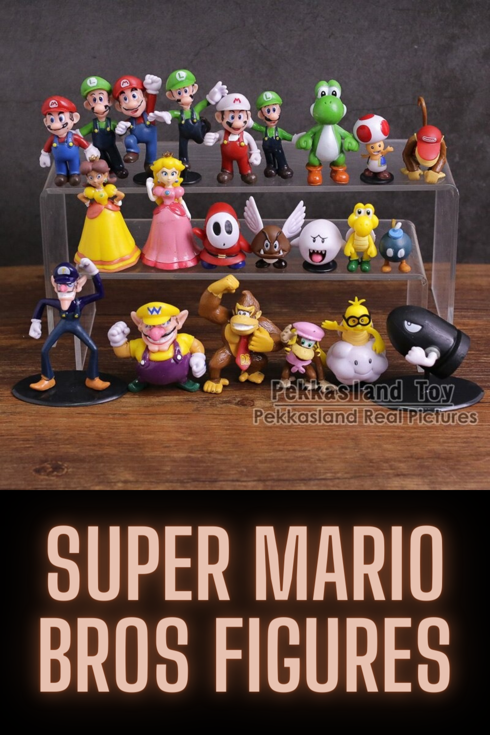 Bonecos Super Mario World Coleção Miniaturas Nintendo Dokey Kong + B