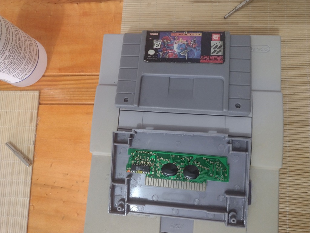 cartucho de snes kit 2 power rangers