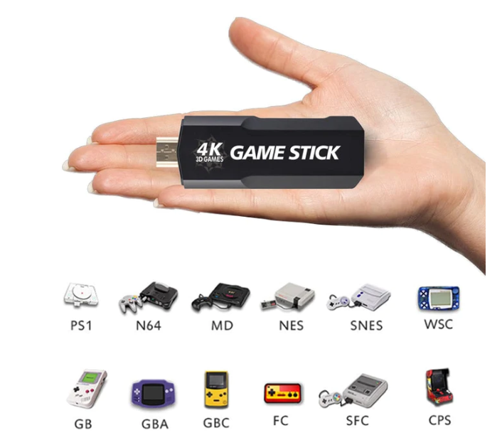Game Stick Retrô GD10 Ultra 30.000 jogos + 2 Controles
