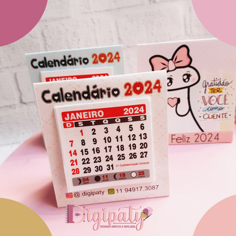 Modelo de calendário 2024