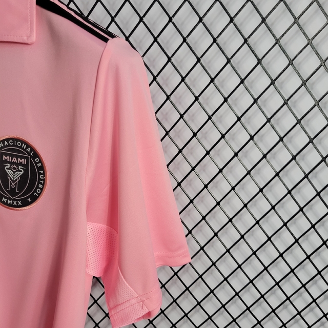 Camisa Inter Miami l 23/24 Torcedor Masculina - Preto/Rosa