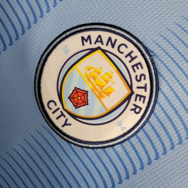 Camisa Manchester City III 23/24 Puma Jogador Masculina - Azul Escura