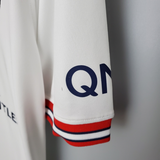 Camisa Paris Saint Germain psg Away Shirt Branca 21/22 em Promoção