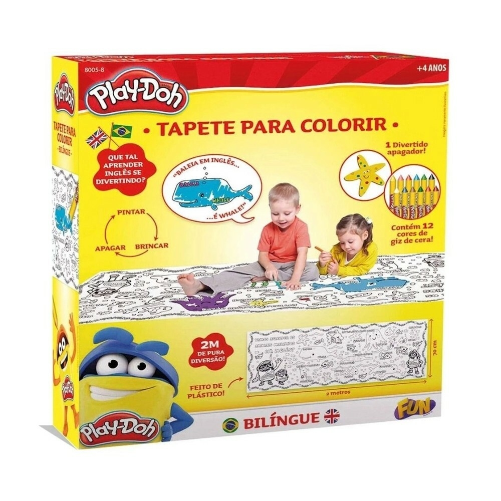 Tapete para Colorir Bilíngue - Patrulha Canina - Fun