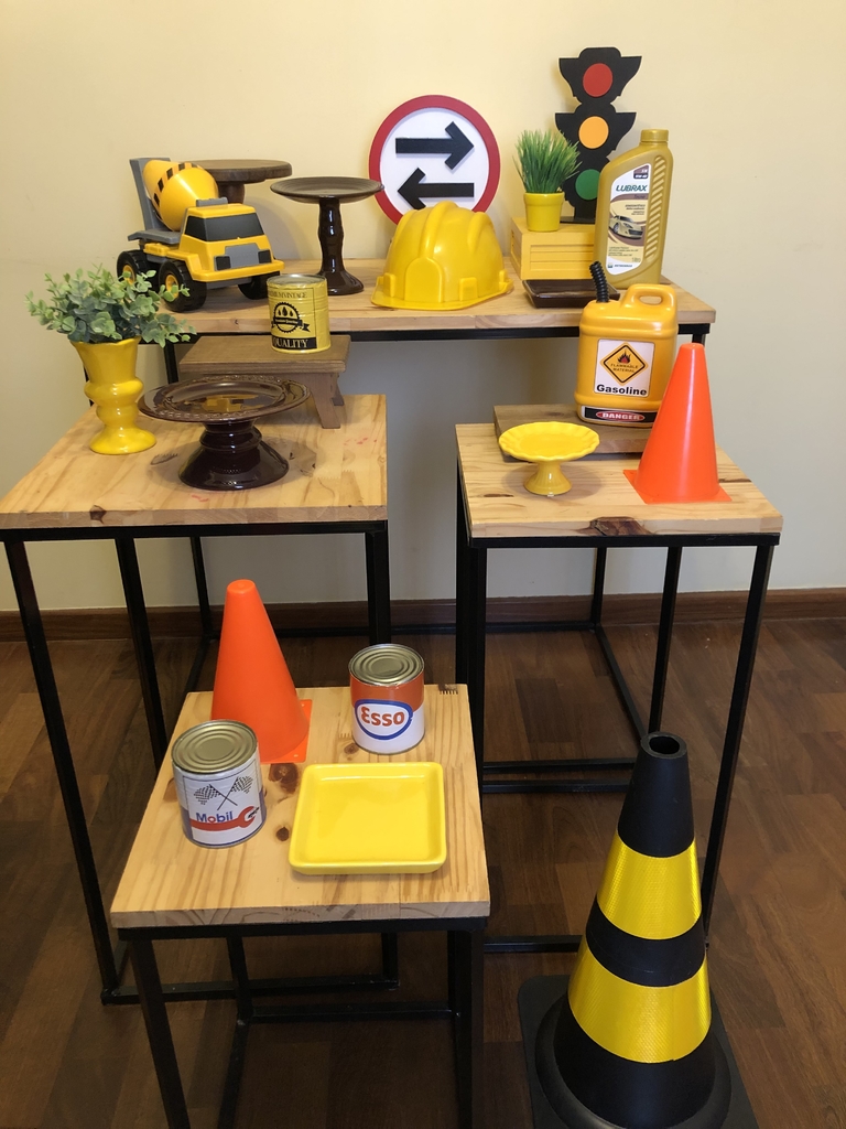 Kit mini festinha em casa decoração pegue e monte, LÉO CAMINHÃO