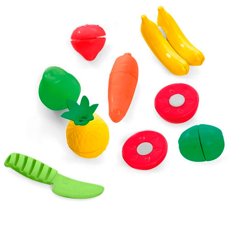 Caja de frutas y verduras de juguete para cortar - Shopmami