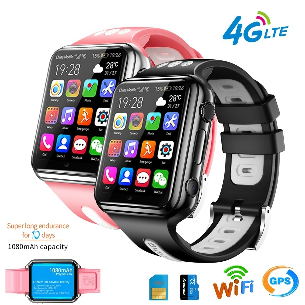 Smartwatch Suporte Google Play, Relógio Inteligente 4G, Aplicativo