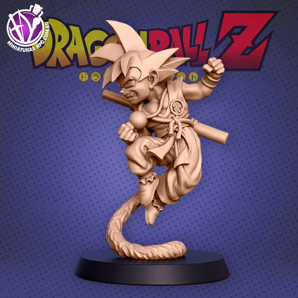 Goku Criança Dragon Ball Z Miniaturas para RPG - Dungeons