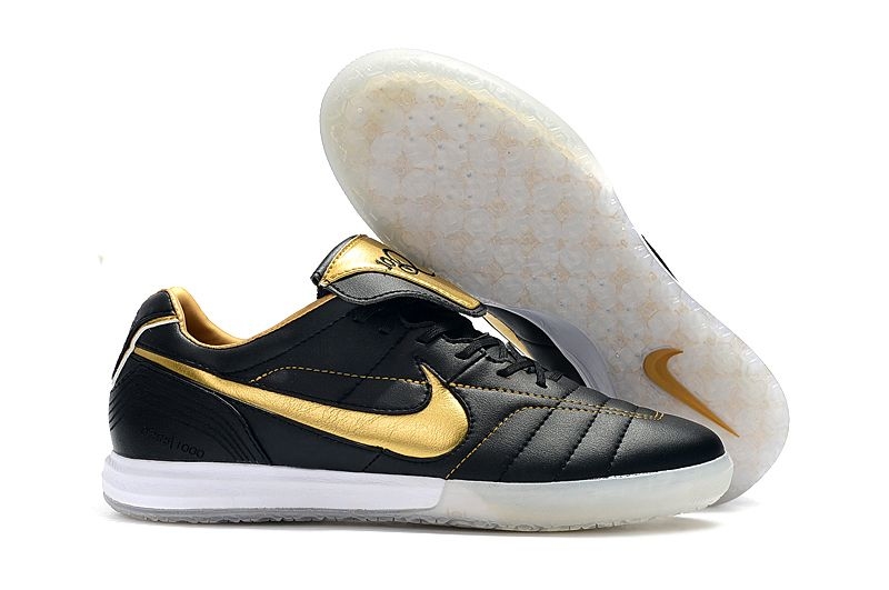 Chuteira de Campo NIKE Tiempo Legend R10 Elite FG Branco Dourado