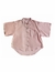 Camisa de lino con detalles bordados "Randa" - Unitalla en internet