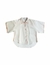 Camisa de lino con detalles bordados "Randa" - Unitalla
