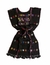 "Amusgo" cotton Huipil woven by Oaxacan artisans- dress, black and colors - buy online