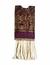 Huipil tejido en seda sobre algodón por artesanos de Oaxaca en telar de cintura con falda de algodón 100% - uva y dorado - comprar en línea