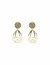 Arete de latón calado Goldfield diseño prehispánico - comprar en línea