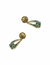 Pre-Hispanic design goldfield brass earring - buy online