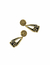 Pre-Hispanic design goldfield brass earring