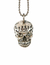 Collar de Calavera con cadena y dije de plata .925 de Taxco