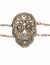 Skull Bracelet with 925 silver chain from Taxco