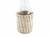 Blown glass decanter with natural palm fabric from Guerrero 1/2 liter