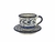 Taza y plato para café de talavera artesanal de Puebla - comprar en línea