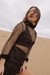 SHORT BLACK NET DRESS - Guillermina Regalado