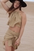 BEIGE PAREO SKIRT