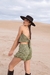 GREEN LINEN TOP