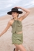 Image of GREEN LINEN TOP