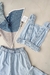 TOP FRUNCE DENIM CLARO - Guillermina Regalado