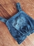 TOP FRUNCE DENIM DESGASTE - Guillermina Regalado