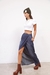 DARK BLUE DENIM SKIRT - Guillermina Regalado