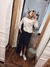 BLACK DENIM LONG SKIRT