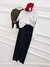 Image of BLACK DENIM LONG SKIRT