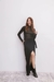 BLACK DENIM LONG SKIRT - buy online