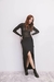 Image of BLACK DENIM LONG SKIRT