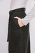 BLACK DENIM LONG SKIRT