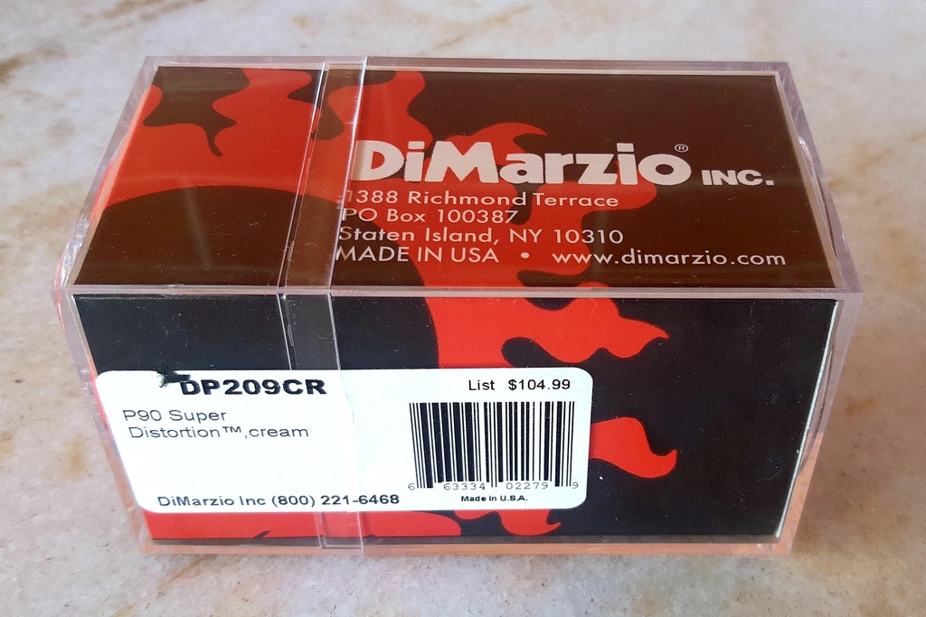 DiMarzio Dp209 Super Distortion P90 Creme