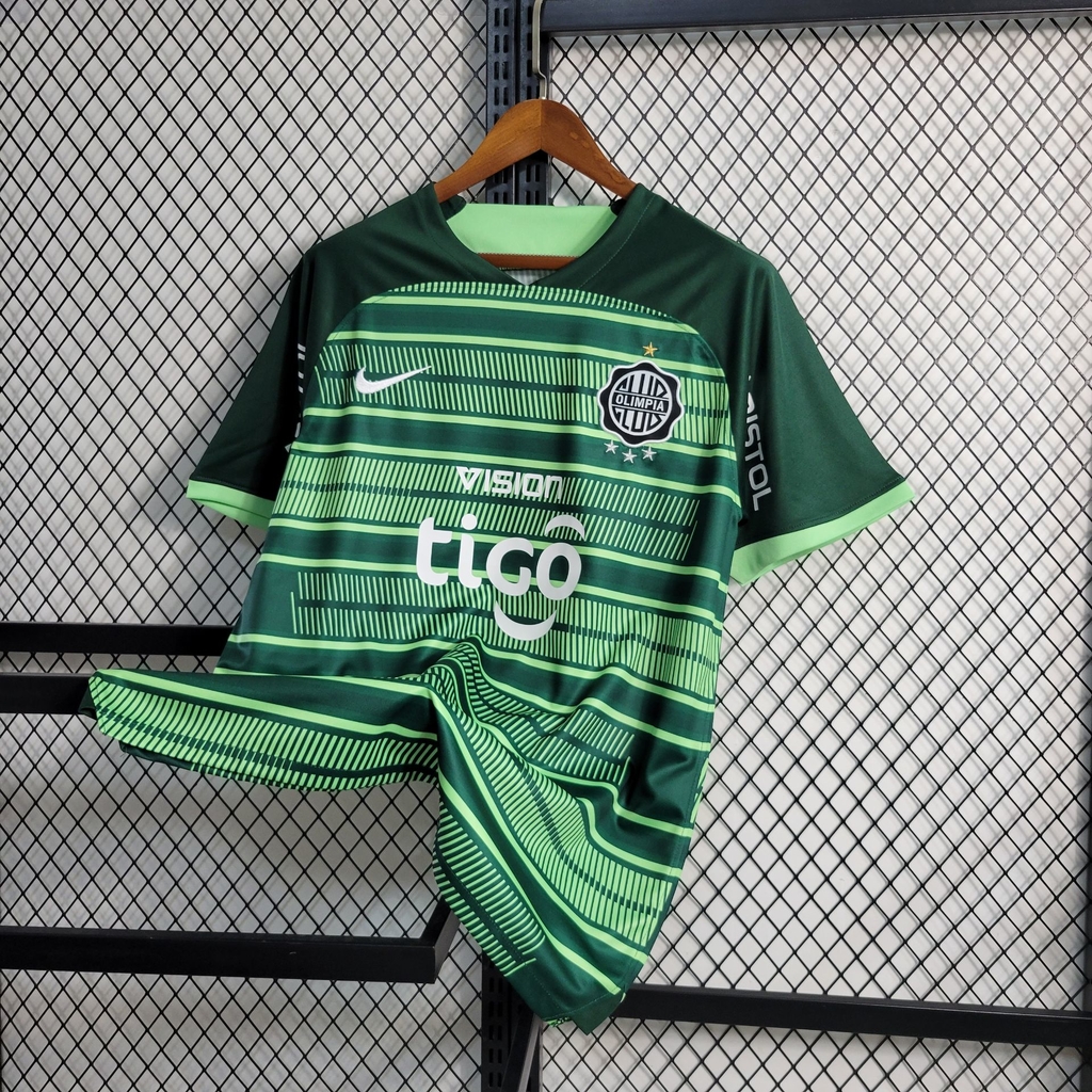 Camisa Clube Olimpia Third 23/24 sn° Torcedor Masculino - Verde