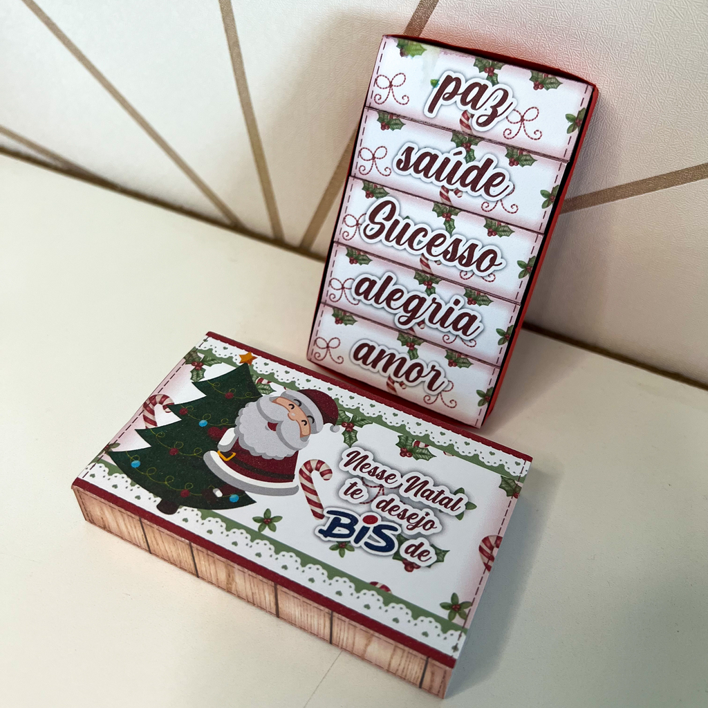 Cartão com 4 Bis Natal Personalizado