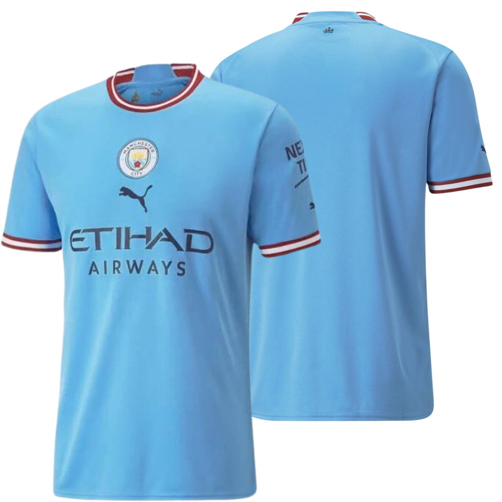 Camisa Puma Manchester City Pré-Jogo 2023/24 Masculina Azul