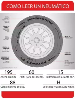 BRIDGESTONE - 225/40R18 92W TURANZA T005 - BRASIL x2 en internet