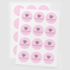 Etiquetas Autoadhesivas Personalizadas - Estilo Carré