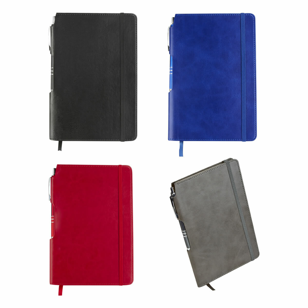 Libreta personalizada con bolígrafo. Modelo Palermo