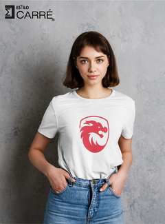 Playera gamer blanca de dama. Stream on