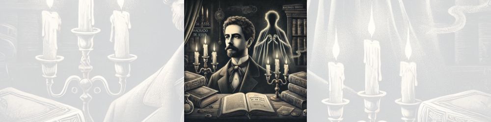 Ilustração de Machado de Assis, o maior gênio da literatura brasileira