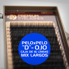 "D"/0,10 en Mix de Largos - Extensiones de Pestañas Seda Premium de Neicha