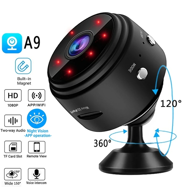IP Camera HD1080P Home Security Wireless Wifi Mini Camera Small CCTV  Infrared Night Vision Motion Detection